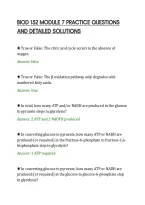 Biod 152 Module 7 Practice Questions And Detailed Solutions