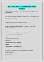 Bmgt 110 Exam 1 Questions With Accurate Answers