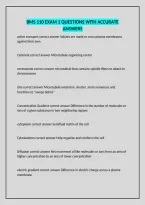 Bms 110 Exam 1 Questions With Accurate Answers