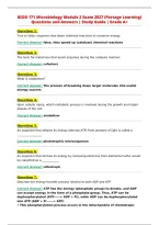 BIOD 171 Microbiology Module 2 Exam 2027 &lpar;Portage Learning&rpar;&NewLine;Questions and Answers &vert; Study Guide &vert; Grade A&plus;