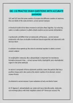 Bio 110 Practice Exam Questions With Accurate Answers