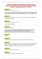 BIOD 171 Portage Learning Module 1 Review Quiz &lpar;16&NewLine;Questions&rpar; UPDATED ACTUAL Exam Questions and CORRECT&NewLine;Answers &vert; Updated Review &vert; A&plus; Verified