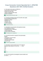 Cross Connection Control Specialist Set 2 &vert; UPDATED&NewLine;Questions with 100&percnt; Verified Answers