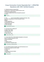 Cross Connection Control Specialist Set 1 &vert; UPDATED&NewLine;Questions with 100&percnt; Verified Answers
