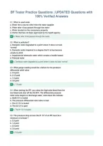 BF Tester Practice Questions &vert; UPDATED Questions with&NewLine;100&percnt; Verified Answers