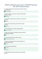 AWWA certification prep course &vert; UPDATED Questions&NewLine;with 100&percnt; Verified Answers