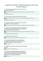 backflow test AWWA &vert; UPDATED Questions with 100&percnt;&NewLine;Verified Answers