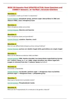 BIOD 210 Genetics Final UPDATED ACTUAL Exam Questions and&NewLine;CORRECT Answers &vert; A&plus; Verified &vert; Accurate Solutions