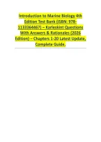 Test Bank for Introduction to Marine Biology 4th Edition &vert; Karleskint&comma; Turner & Small &vert; Questions & Answers with Rationales &vert; Chapters 1&ndash;20 &vert; ISBN 9781133364467