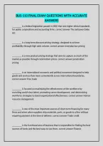 Bus-110 Final Exam Questions With Accurate Answers