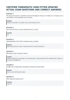 Certified Therapeutic Shoe Fitter Updated&NewLine;Actual Exam Questions And Correct Answers