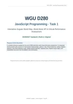 WGU D280 JavaScript Programming Task 1 &vert; Interactive Angular World Map&comma; World Bank API & GitLab Performance Assessment &vert; 2026&sol;2027 Updated &vert; Rubric Aligned