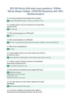 BIO 260 Illinois CNA state exam questions &vert; William&NewLine;Rainey Harper College &vert; UPDATED Questions with 100&percnt;&NewLine;Verified Answers&NewLine;