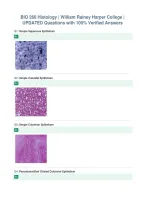 BIO 260 Histology &vert; William Rainey Harper College &vert;&NewLine;UPDATED Questions with 100&percnt; Verified Answers