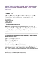 WGU D313 Anatomy and Physiology II with Lab Objective Assessment &vert; OA V1 and V2 &vert; Full Questions and Answers with Rationales &vert; 2026&sol;2027 Updated &vert; 100&percnt; Correct&period;