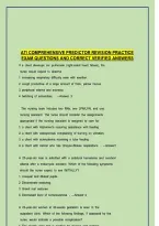 ATI Comprehensive Predictor Revision Pack&colon; Questions and Correct Verified Answers &lpar;2026&sol;2027&rpar;