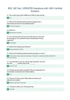 BSC 108 Test &vert; UPDATED Questions with 100&percnt; Verified&NewLine;Answers&NewLine;