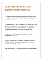 SD Life and Health practice exam questions with correct answers 