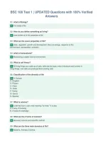 BSC 108 Test 1 &vert; UPDATED Questions with 100&percnt; Verified&NewLine;Answers