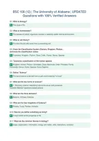 BSC 108 &lpar;12&rpar; &vert; The University of Alabama &vert; UPDATED&NewLine;Questions with 100&percnt; Verified Answers