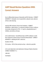 AAFP Board Review Questions With Correct Answers