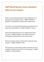 AAFP Board Review Course Questions With Correct Answers 