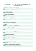 CCC phase 1 test 1 &vert; UPDATED Questions with 100&percnt;&NewLine;Verified Answers&NewLine;