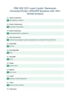 PRN 1032 CCC1 exam 2 guide &vert; Rasmussen&NewLine;University-Florida &vert; UPDATED Questions with 100&percnt;&NewLine;Verified Answers