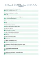 CCC1 Exam 3 &vert; UPDATED Questions with 100&percnt; Verified&NewLine;Answers