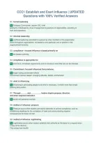 CCC1 Establish and Exert Influence &vert; UPDATED&NewLine;Questions with 100&percnt; Verified Answers