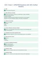 CCC 1 Exam 1 &vert; UPDATED Questions with 100&percnt; Verified&NewLine;Answers