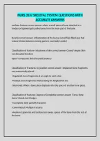 Nurs 3537 Skeletal System Questions With Accurate Answers