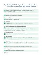 Epic Training COG170 Cogito Fundamentals Exam Guide&NewLine;&vert; UPDATED Questions with 100&percnt; Verified Answers