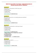 BIOS 251 Exam 2027 2 Test Bank &vert; Updated Questions &&NewLine;Answers Review with A&plus; Solutions