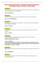 BIOS 251 Exam 2 Test Bank &vert; UPDATED ACTUAL Exam Questions&NewLine;and CORRECT Answers Graded A&plus; 100&percnt; Verified