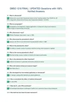 DMSO 1210 FINAL &vert; UPDATED Questions with 100&percnt;&NewLine;Verified Answers