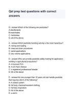 QAL Prep Test Questions with Correct Answers &vert; Qualified Applicator License Exam Practice Guide 2026&sol;2027