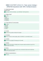 DMSO 1210 TEST 3 &lpar;Ch&period;9-11&rpar; &vert; Tyler Junior College &vert;&NewLine;UPDATED Questions with 100&percnt; Verified Answers&NewLine;