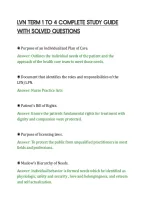 Lvn Term 1 To 4 Complete Study Guide&NewLine;With Solved Questions&NewLine;