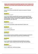 Brain And Behavior Comprehensive Study Guide Fully&NewLine;Solved Edition With Tested Questions And Correct&NewLine;Answers &vert; Updated Actual Exam Questions And Correct&NewLine;Answers&NewLine;