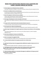 Brain Story Certification Updated Actual Questions And&NewLine;Correct Answers Verified 2027 Edition