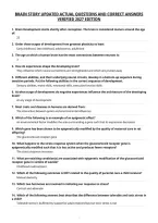 Brain Story Updated Actual Questions And Correct Answers&NewLine;Verified 2027 Edition