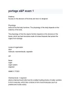 Portage Anatomy & Physiology &lpar;A&P&rpar; Exam &vert; Questions&comma; Answers & Study Guide &vert; 2026&sol;2027