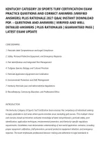 Kentucky Category 20 Sports Turf Certification Exam&NewLine;Practice Questions And Correct Answers &lpar;Verified&NewLine;Answers&rpar; Plus Rationale 2027 Q&A&vert; Instant Download&NewLine;Pdf&period; &ndash; Questions And Answers &vert; Verified And Well&NewLine;Detailed Answers &vert; Plus Rationales &vert; Guaranteed Pa