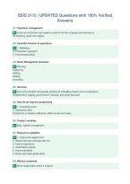 ISDS 3115 &vert; UPDATED Questions with 100&percnt; Verified&NewLine;Answers