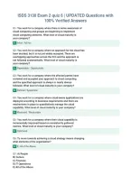 ISDS 3130 Exam 2 quiz 6 &vert; UPDATED Questions with&NewLine;100&percnt; Verified Answers