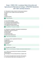 Exam 1 ISDS 3130 &vert; Louisiana State University and&NewLine;Agricultural & Mechanical College &vert; UPDATED Questions&NewLine;with 100&percnt; Verified Answers