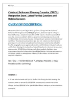 Chartered Retirement Planning Counselor &lpar;CRPC&reg;&rpar; &NewLine;Designation Exam &vert; Latest Verified Questions and &NewLine;Detailed Answers 