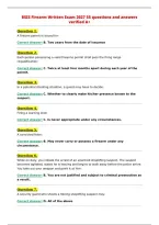 BSIS Firearm Written Exam 2027 55 questions and answers&NewLine;verified A&plus;