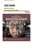 Test Bank for Experience Sociology&comma; 5th Edition by David Croteau&comma; William Hoynes & Tara Stamm &mdash; Complete Exam Questions & Answer Key &lpar;All Chapters&rpar;